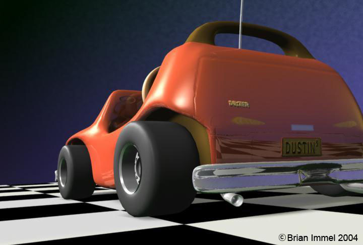 Maya & Photoshop. 1182 faces (low), 16186 faces (smooth proxy)